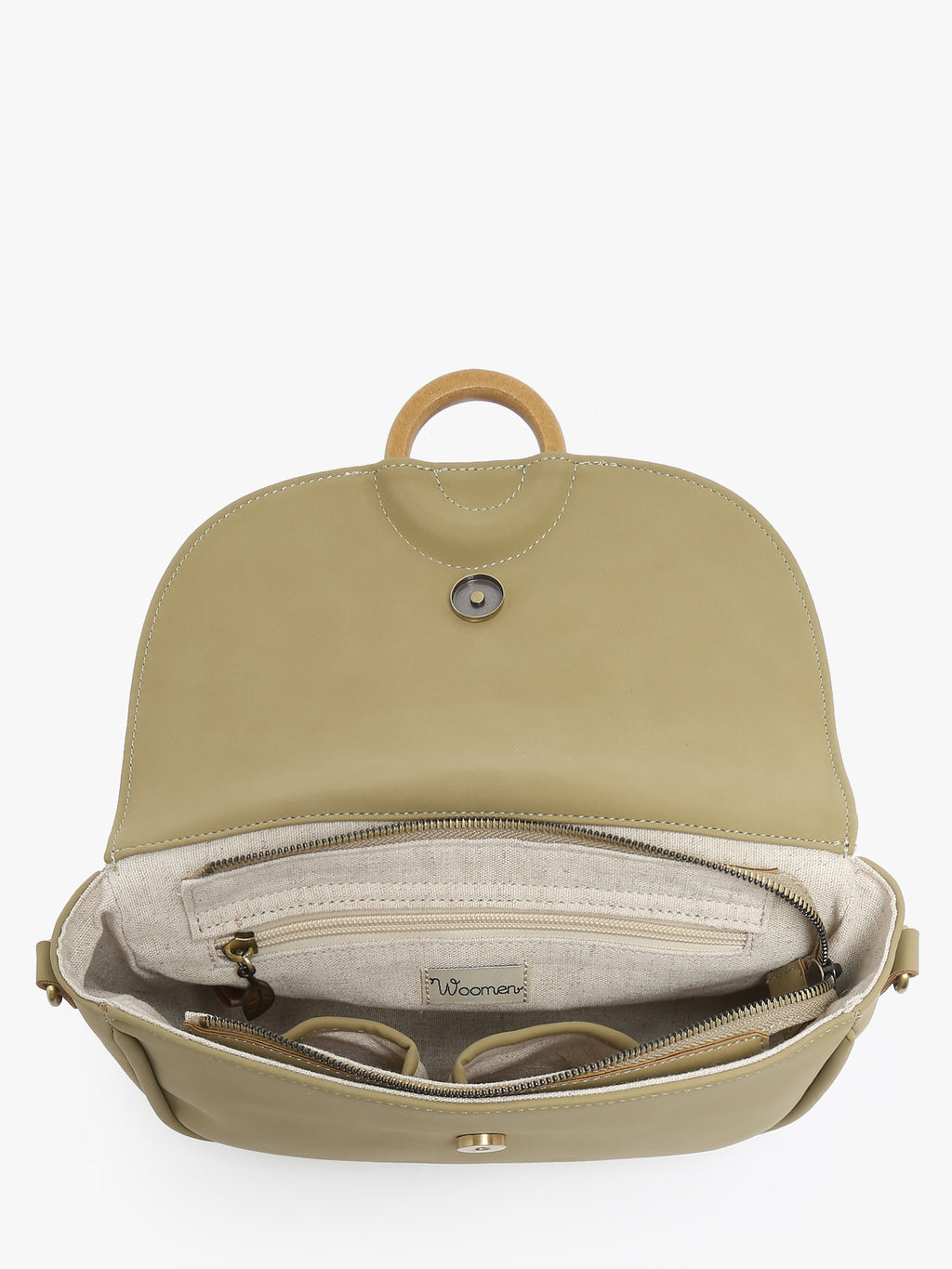 Handtassen groen Woomen