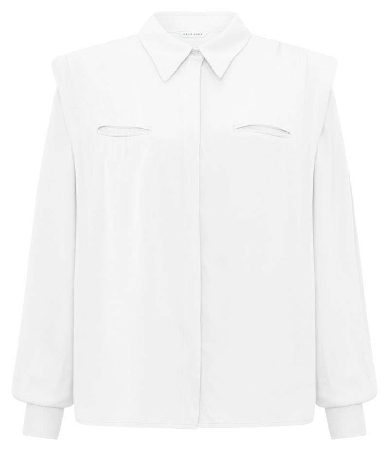 Blouses lange mouw wit YAYA