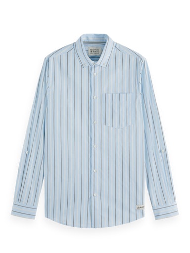 Hemden lange mouw blauw Scotch & Soda