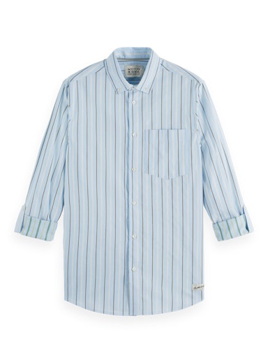 Hemden lange mouw blauw Scotch & Soda