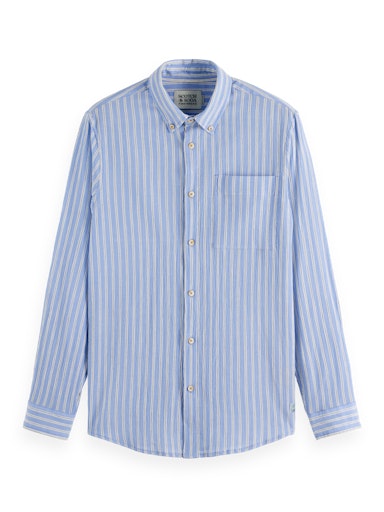 Hemden lange mouw blauw Scotch & Soda