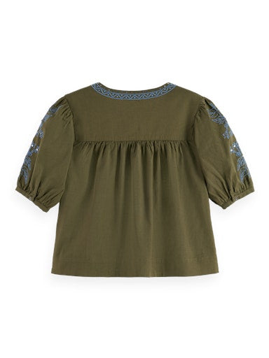 Blouses korte mouw groen Scotch & Soda