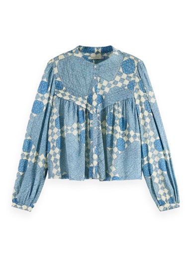 Blouses lange mouw blauw Scotch & Soda