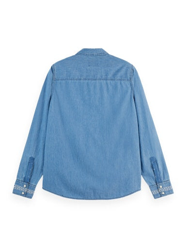 Blouses lange mouw blauw Scotch & Soda