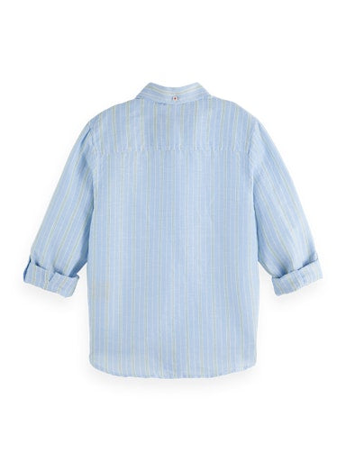 Hemden lange mouw blauw Scotch & Soda