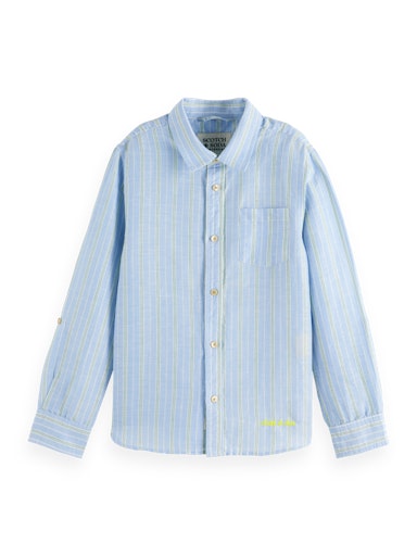 Hemden lange mouw blauw Scotch & Soda