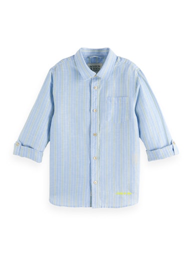 Hemden lange mouw blauw Scotch & Soda