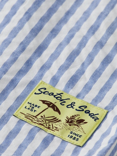 Hemden lange mouw blauw Scotch & Soda