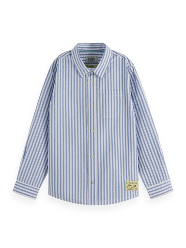 Hemden lange mouw blauw Scotch & Soda