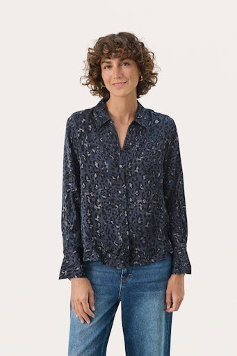 Blouses lange mouw navy Part Two