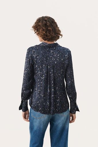 Blouses lange mouw navy Part Two