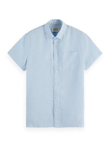 Hemden korte mouw blauw Scotch & Soda