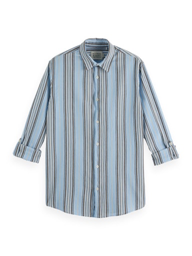 Hemden lange mouw blauw Scotch & Soda