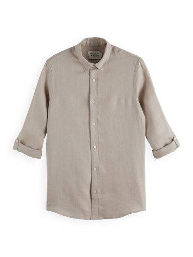 Hemden lange mouw grijs Scotch & Soda