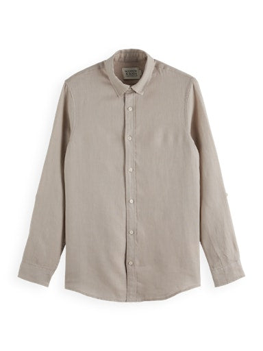 Hemden lange mouw grijs Scotch & Soda