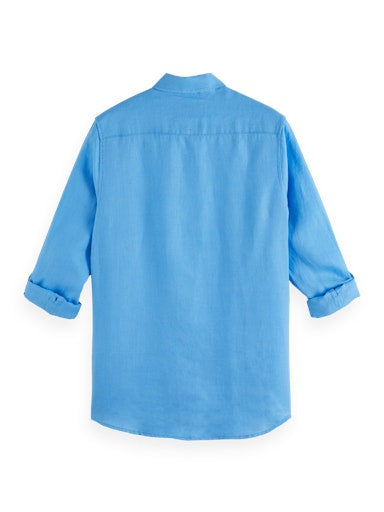 Hemden lange mouw blauw Scotch & Soda