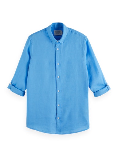 Hemden lange mouw blauw Scotch & Soda