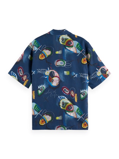 Hemden korte mouw blauw Scotch & Soda