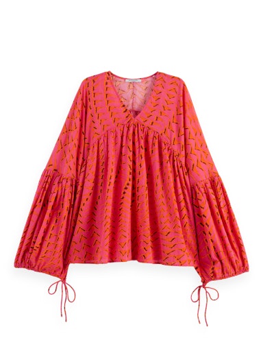 Blouses lange mouw rood Scotch & Soda