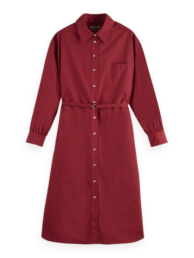 Jurken lange mouw bruin Scotch & Soda