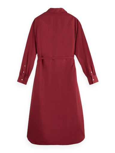 Jurken lange mouw bruin Scotch & Soda