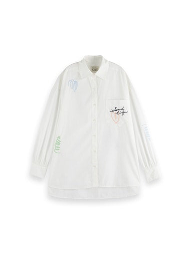 Blouses lange mouw wit Scotch & Soda