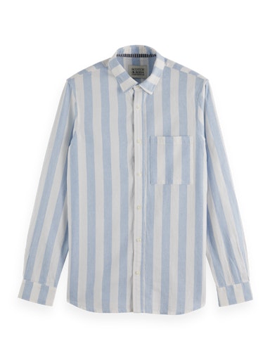 Hemden lange mouw blauw Scotch & Soda