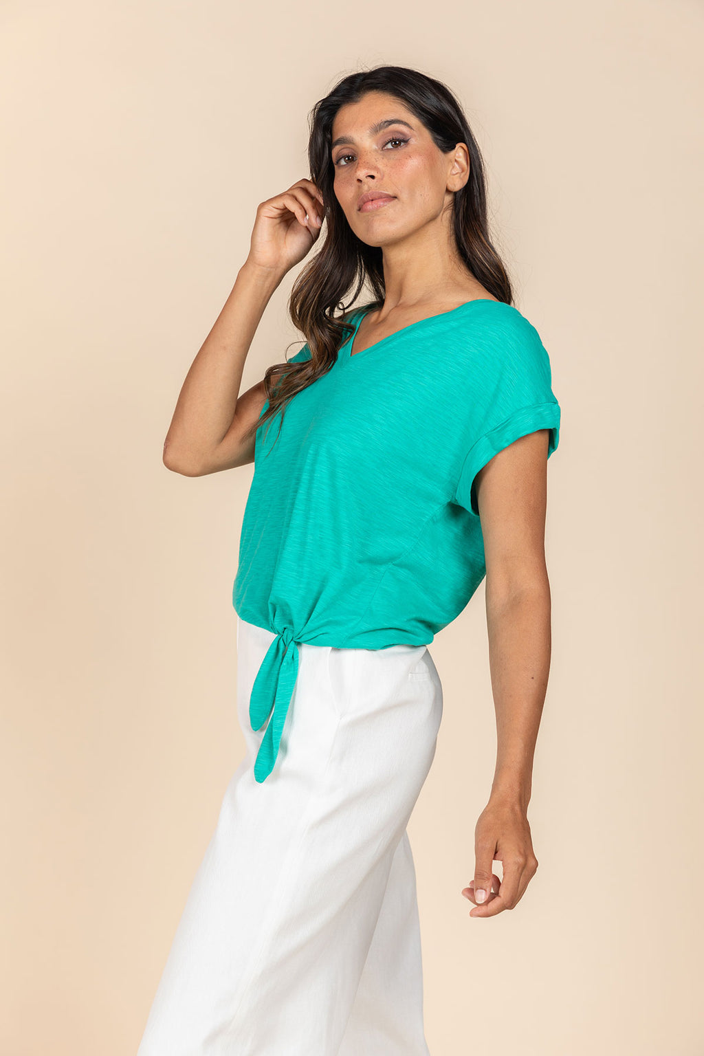 T-shirts korte mouw groen Four Roses