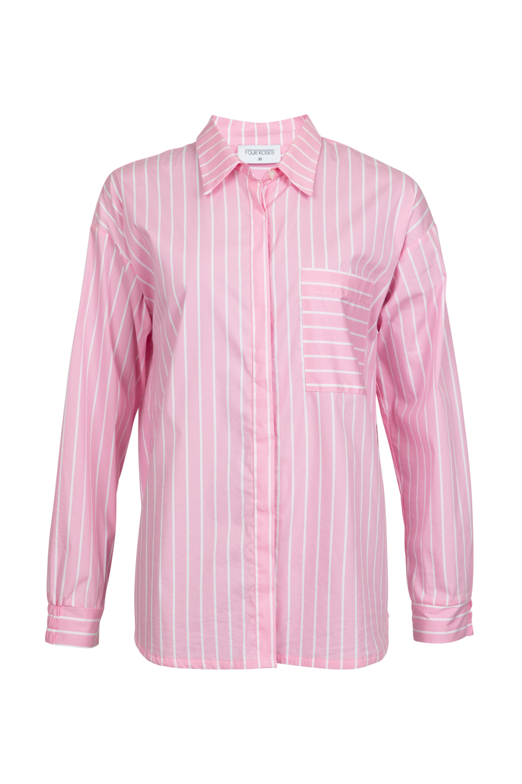 Blouses lange mouw roze Four Roses