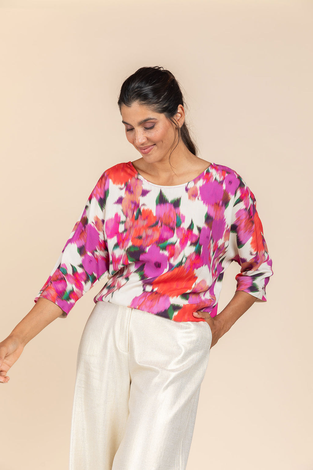 Blouses lange mouw multicolor Four Roses