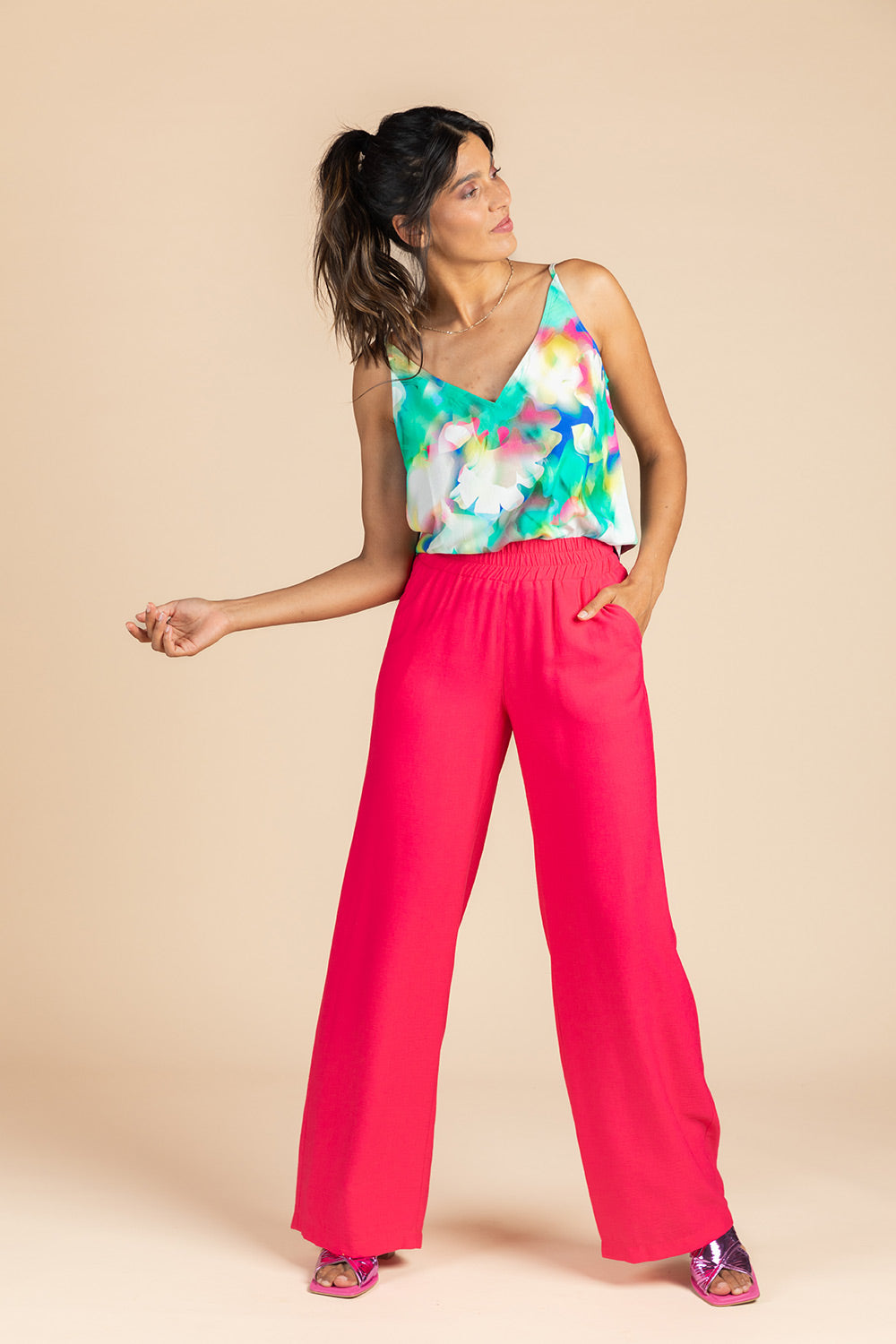 Broeken roze Four Roses