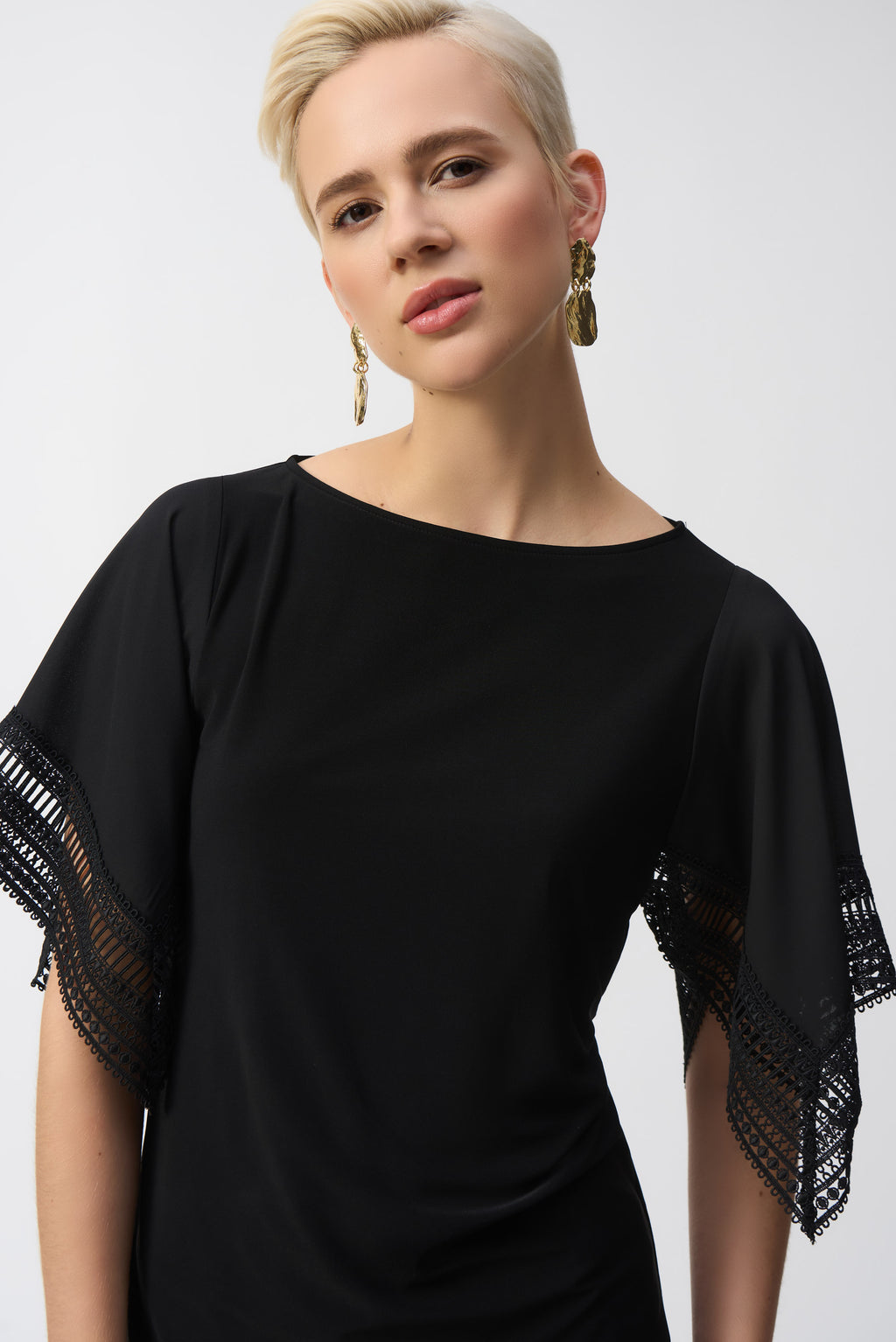 T-shirts korte mouw zwart Joseph Ribkoff