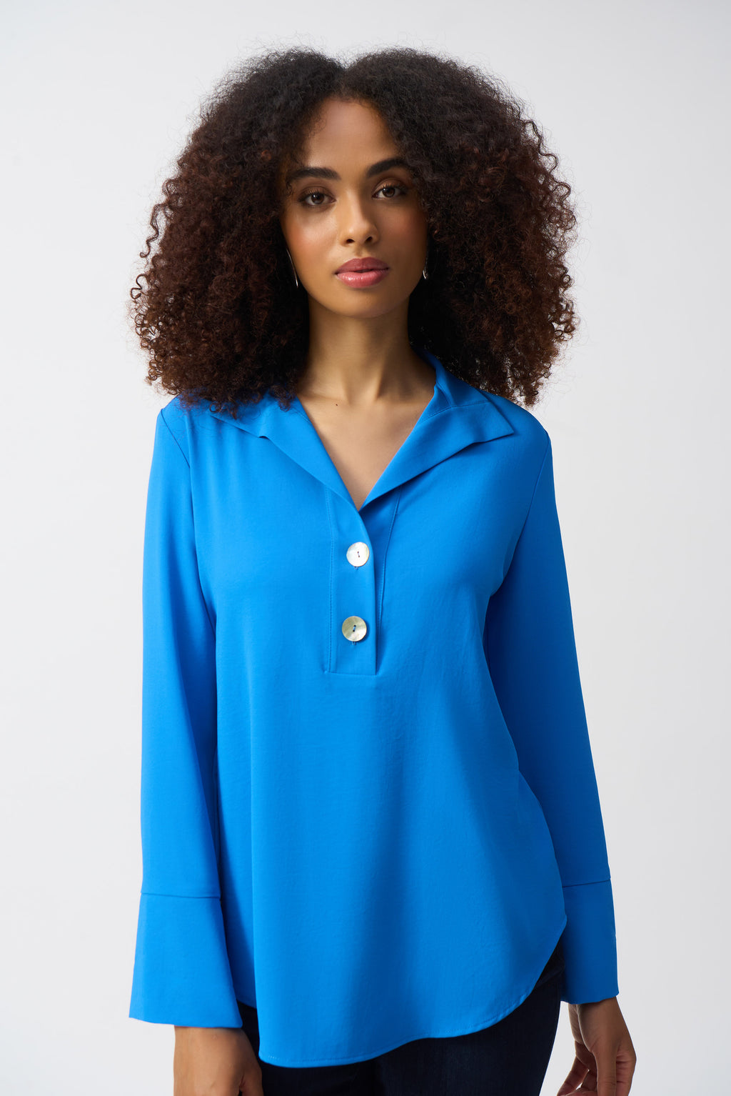 Blouses lange mouw blauw Joseph Ribkoff