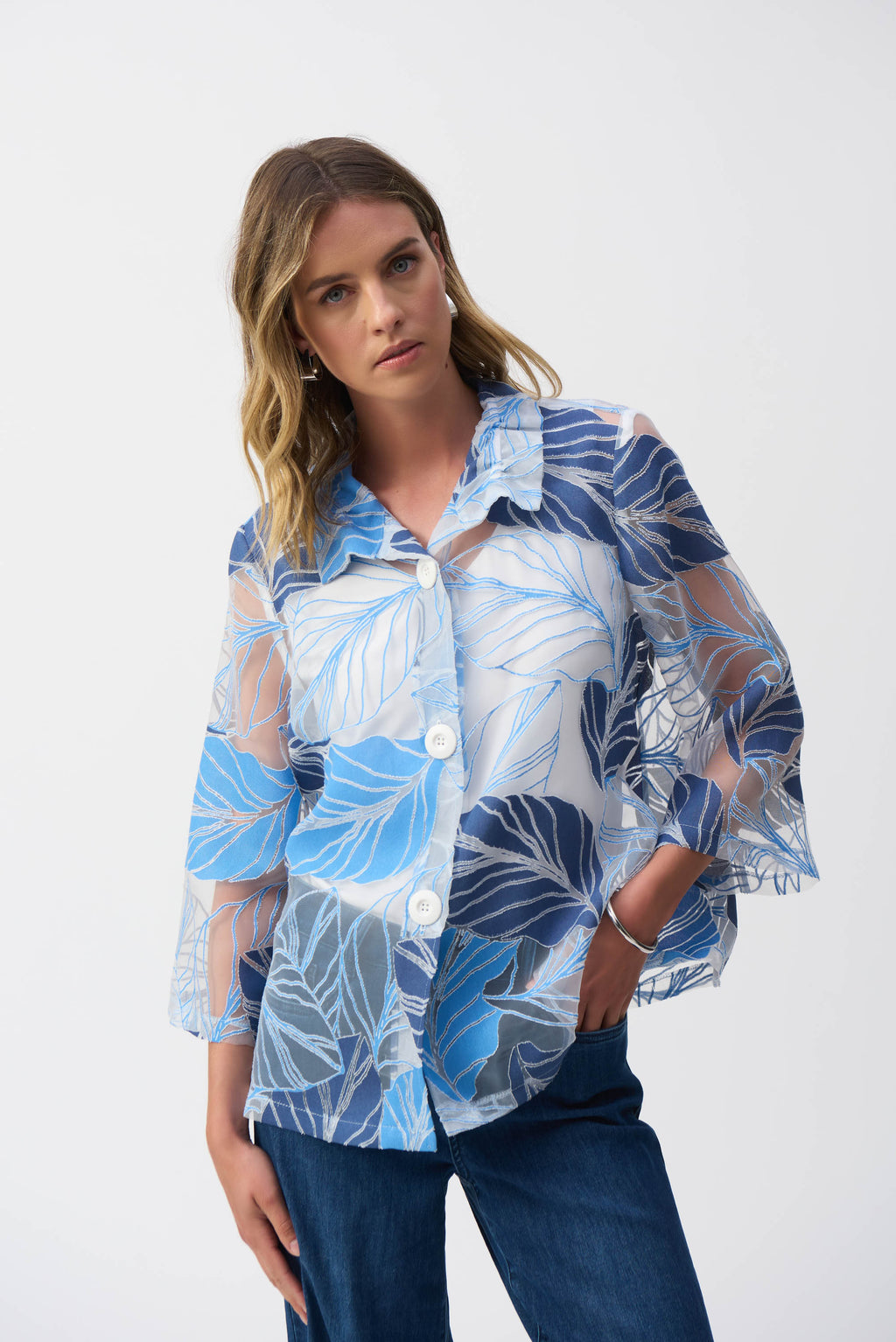 Jassen blauw Joseph Ribkoff