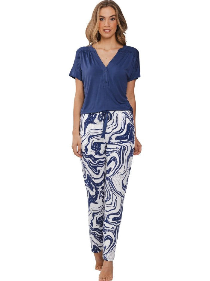Pyjama's navy Pastunette