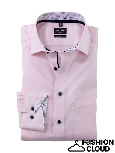 Hemden lange mouw roze OLYMP