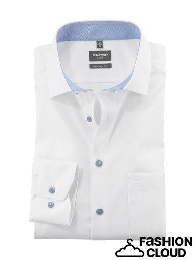 Hemden lange mouw wit OLYMP