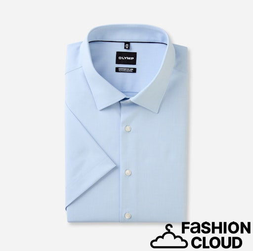 Hemden korte mouw blauw OLYMP