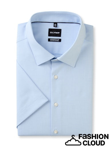 Hemden korte mouw blauw OLYMP