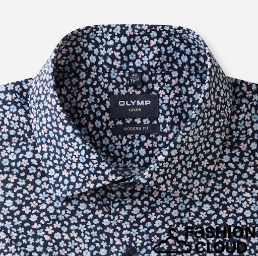 Hemden korte mouw navy OLYMP