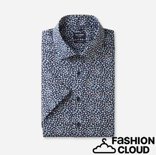 Hemden korte mouw navy OLYMP