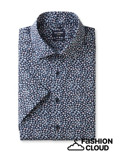 Hemden korte mouw navy OLYMP