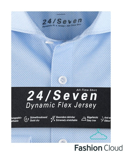 Hemden lange mouw blauw OLYMP