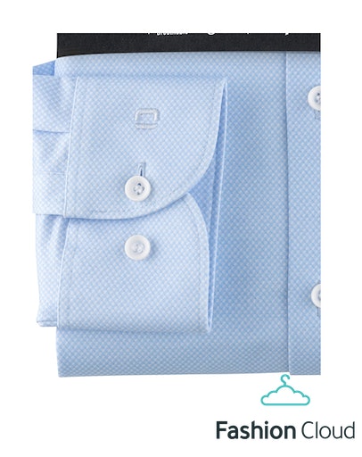 Hemden lange mouw blauw OLYMP