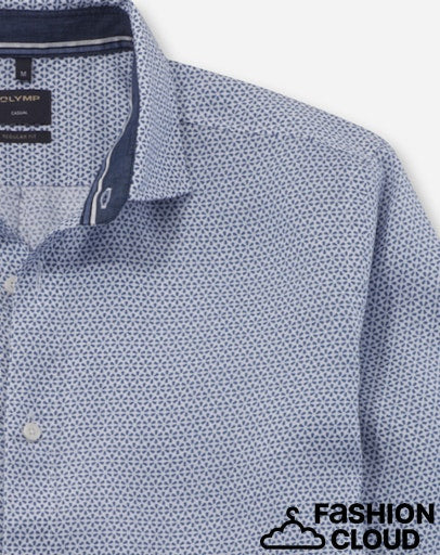 Hemden lange mouw navy OLYMP