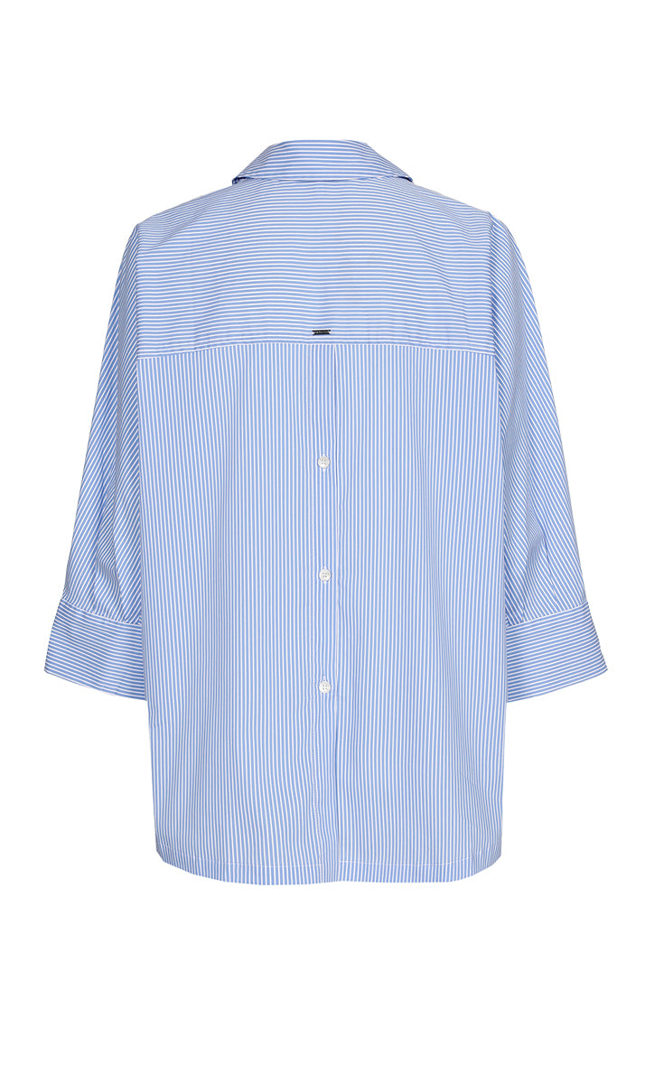 Blouses lange mouw blauw Xandres