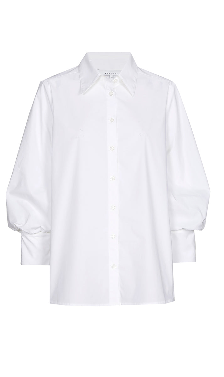 Blouses lange mouw wit Xandres