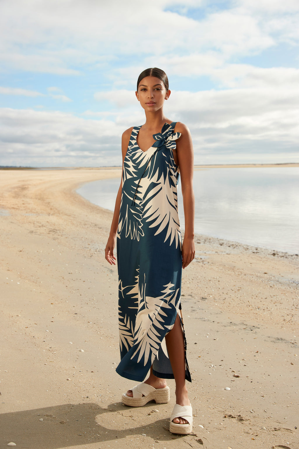 Jurken zonder mouw navy Atmos