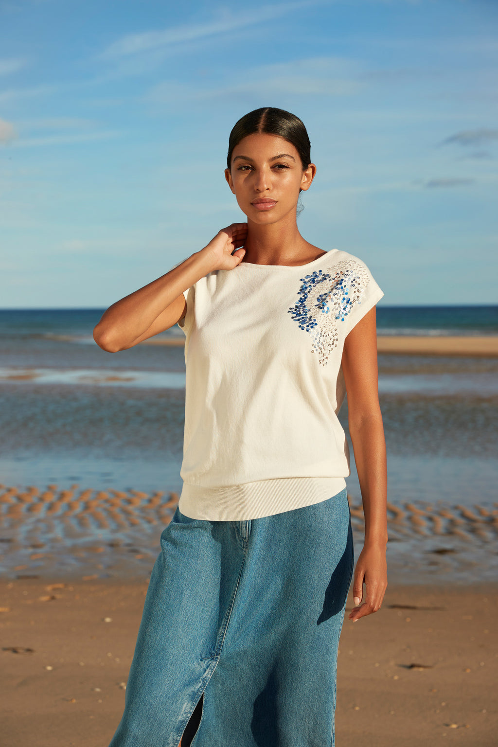 T-shirts korte mouw wit Atmos