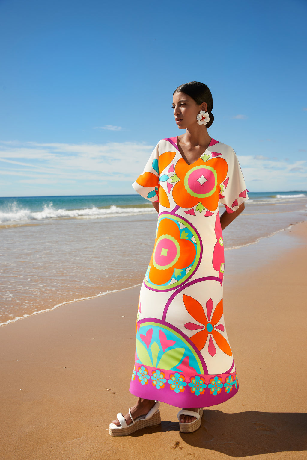 Jurken korte mouw multicolor Atmos